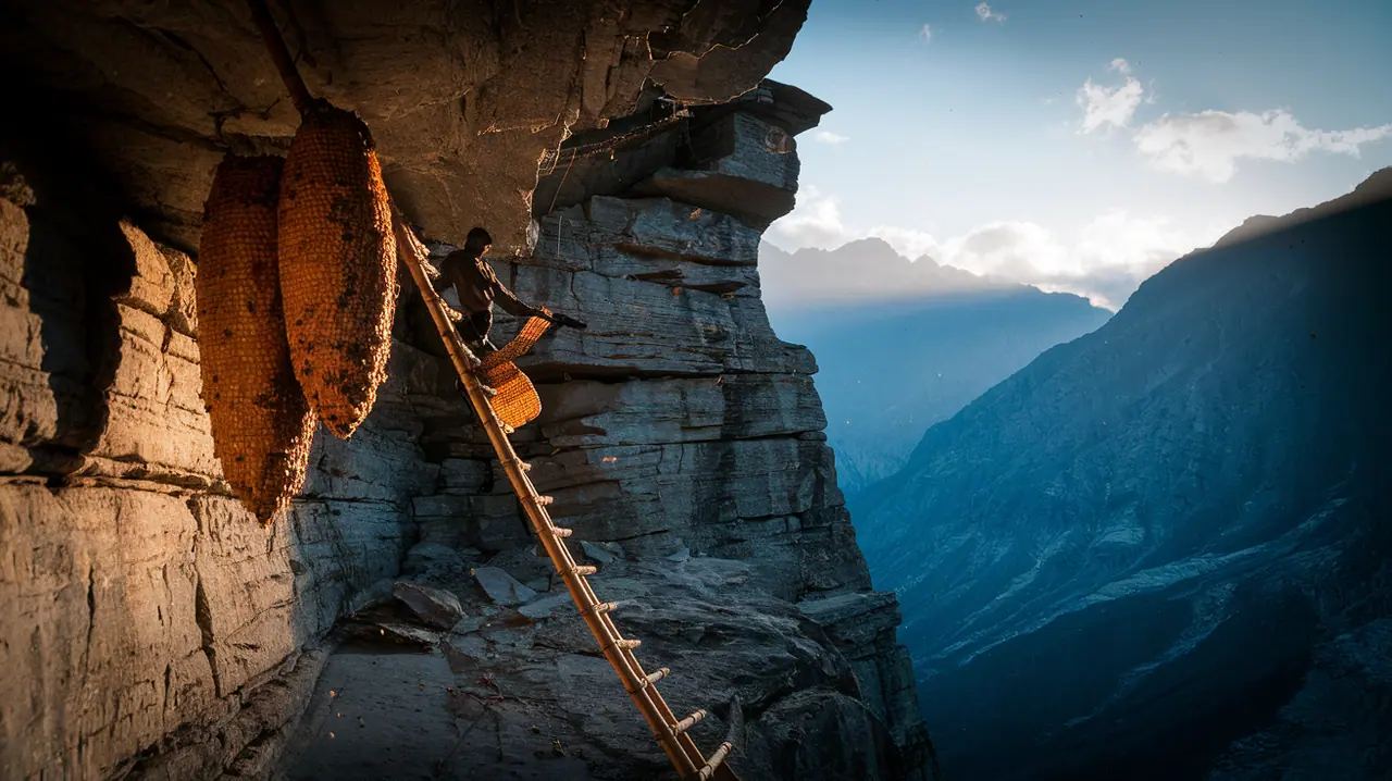 The Nepalese honey hunters: a cliffside tradition